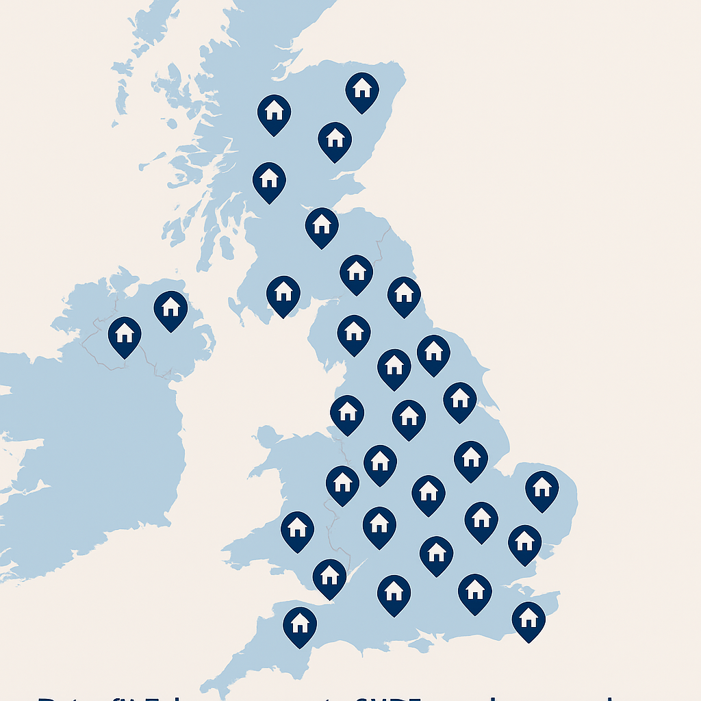 SHDF retrofit projects delivered across social housing across England, Scotland and Wales