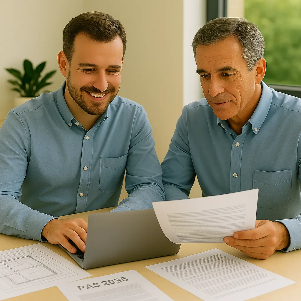 Contractor registering online for a consultation with Retrofit Talent