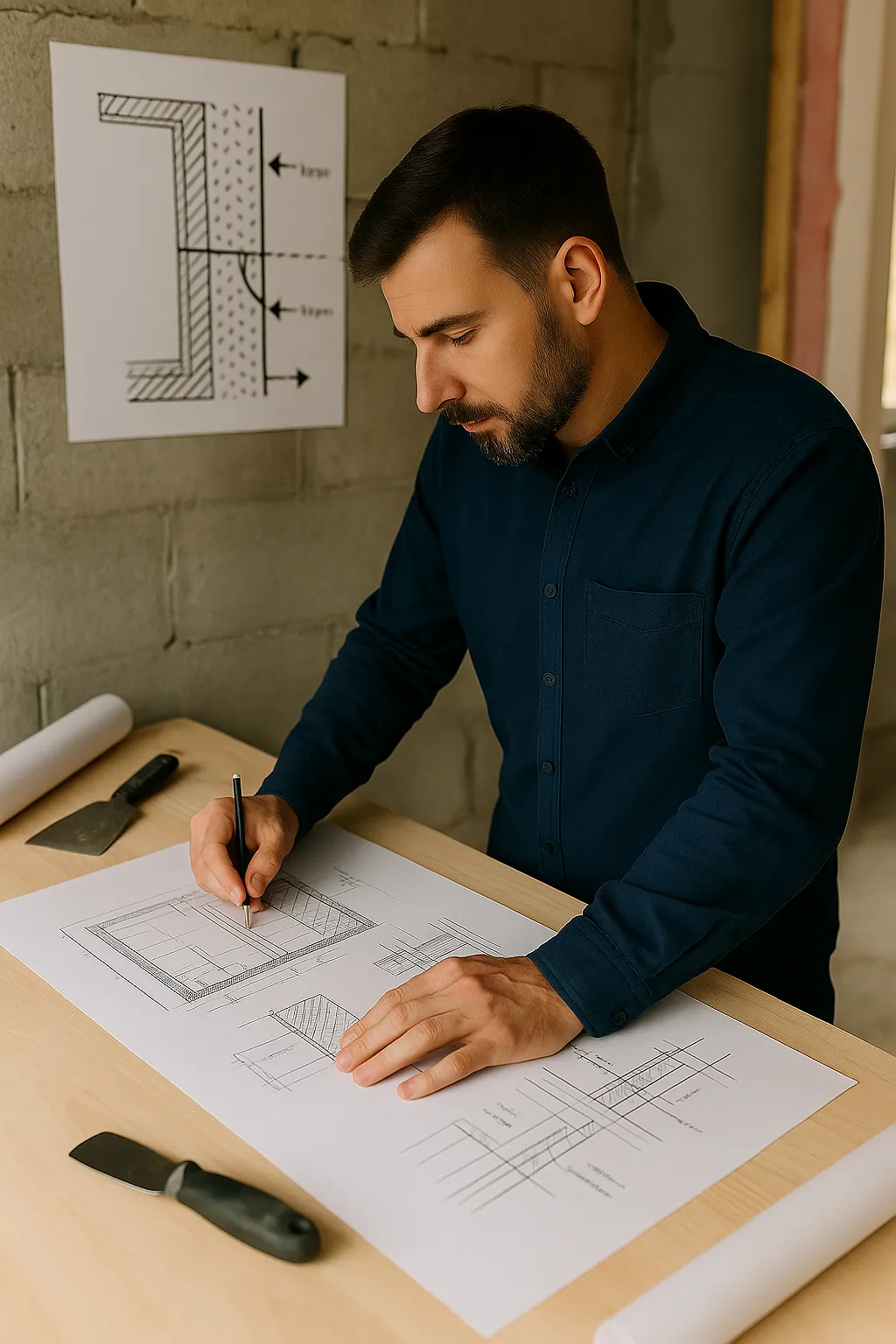 Retrofit team installing fabric and ventilation measures to improve energy performance in Edinburgh homes